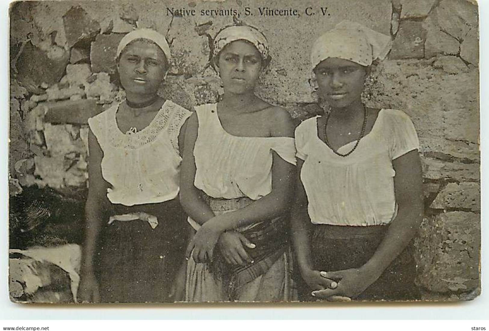 Cap Vert - Native Servants S. Vincente C.V. - Cape Verde