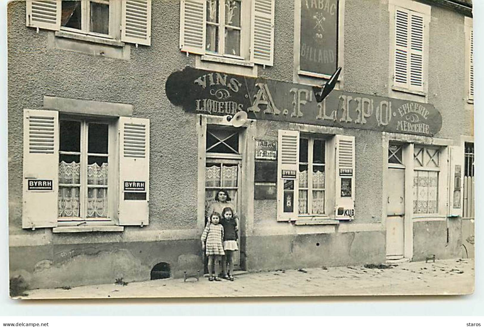 Carte Photo - Epicerie, Mercerie, Vins - A. Flippo - Shops