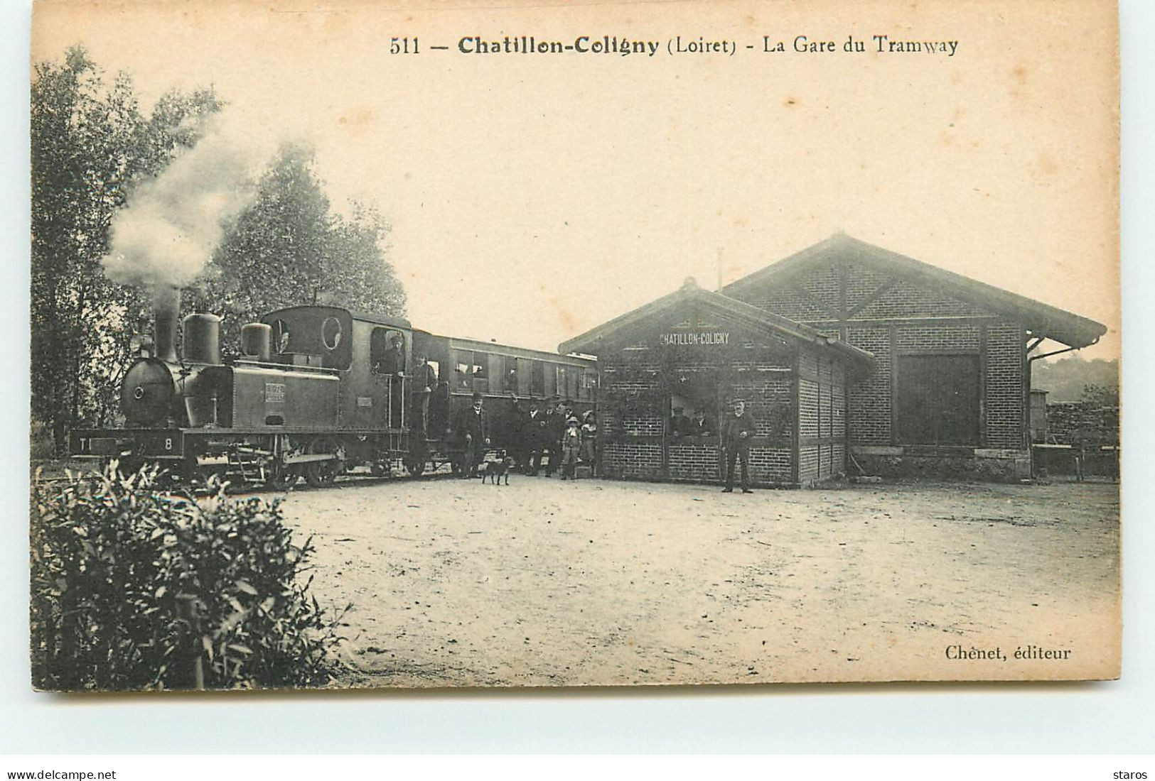 CHATILLON COLIGNY - La Gare Du Tramway - Chatillon Coligny