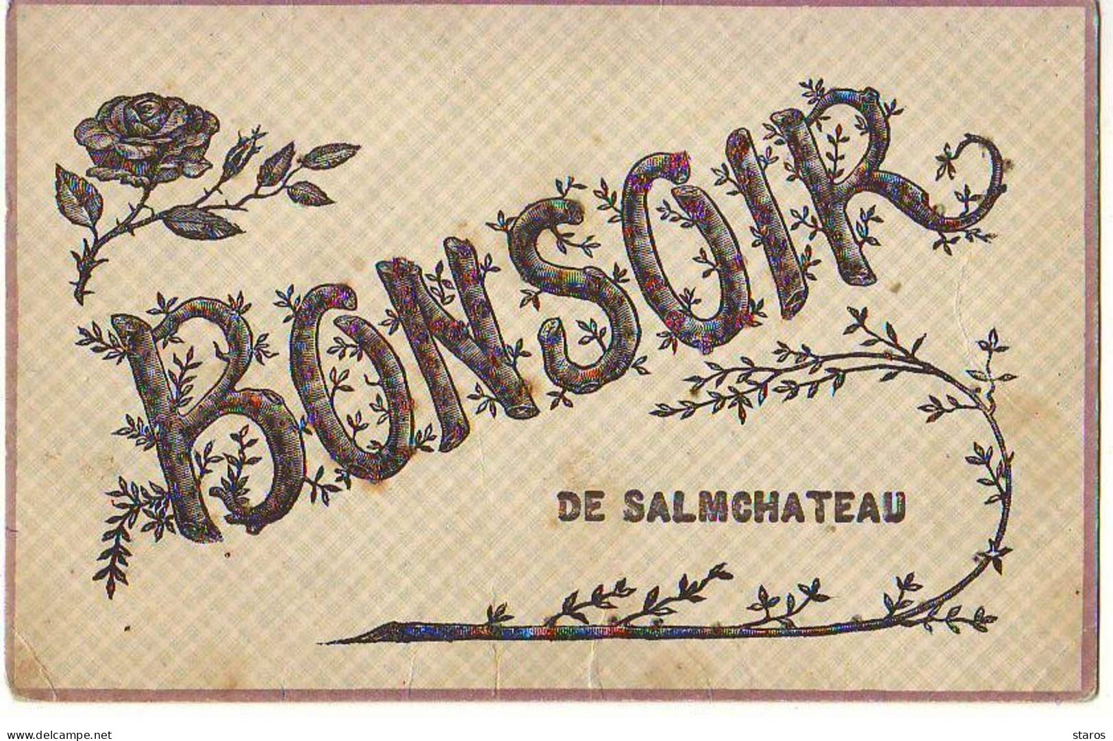 Belgique - Bonsoir De SALMCHATEAU - Carte Avec Des Paillettes - Autres & Non Classés