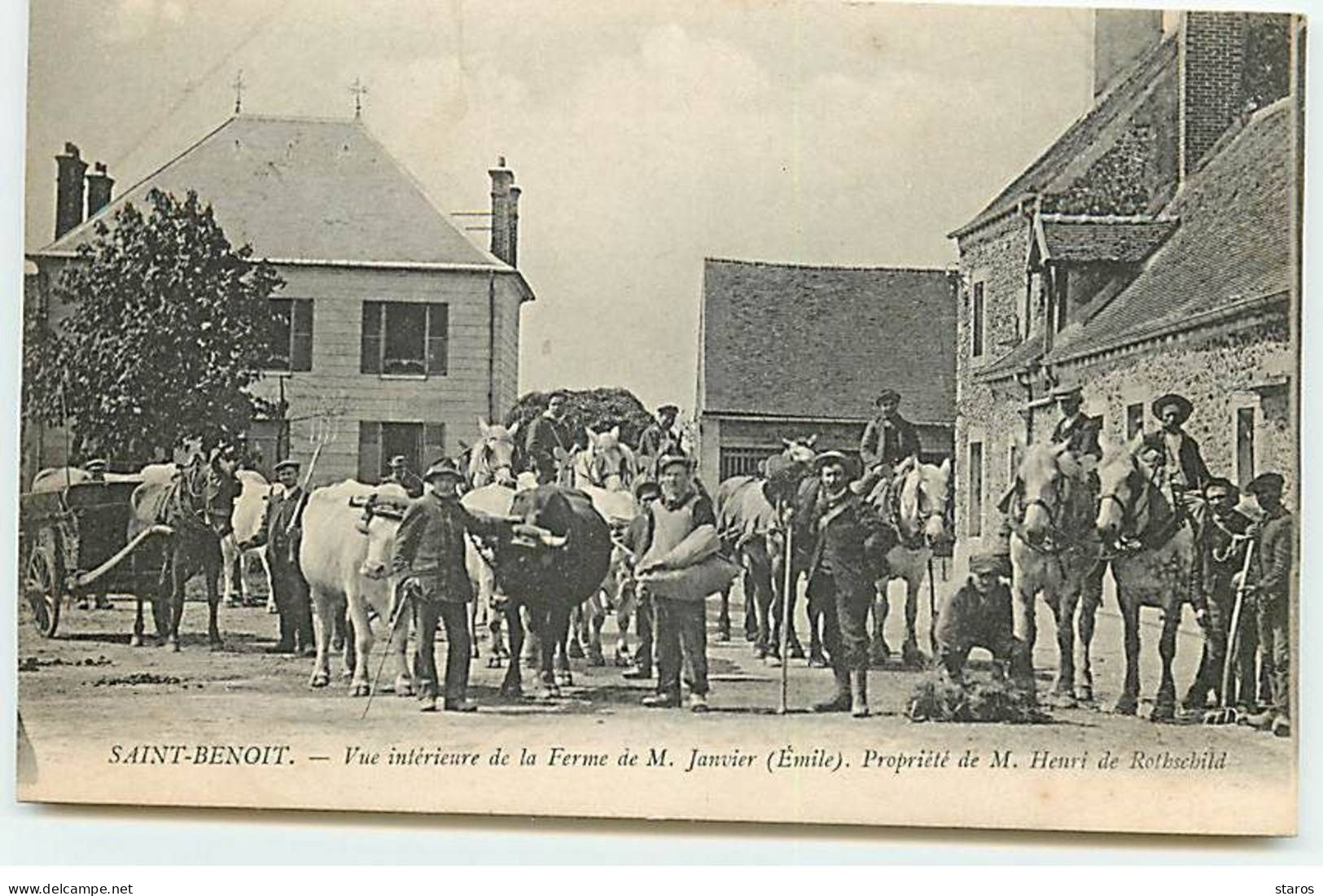 Auffargis - SAINT-BENOIT - Vue Intérieure De La Ferme De M. Janvier (Emile) - Propriété De M. Henri De Rothschild - Auffargis