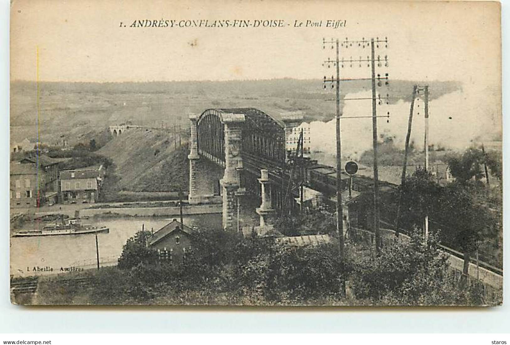 ANDRESY - Conflans Fin D'Oise - Le Point Eiffel - Un Train - Andresy