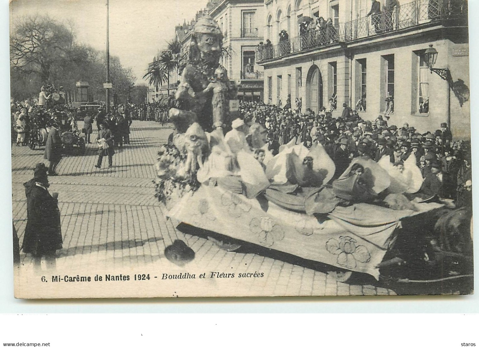 Mi-Carême De NANTES 1924 - Bouddha Et Fleurs Sacrées - 6 - Nantes