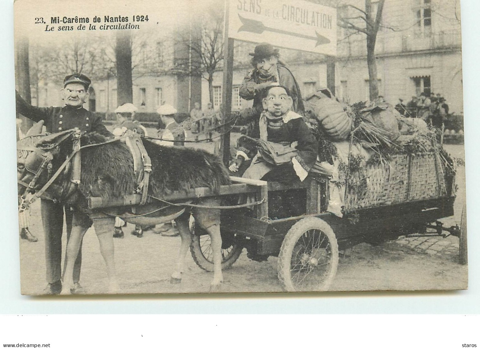 MI-Carême De NANTES 1924 - Le Sens De La Circulation - 23 - Nantes