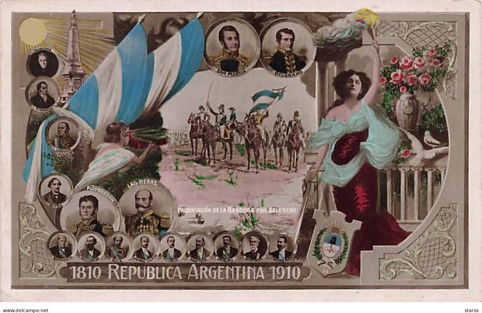 Argentine - Presentacion De La Bandera Por Belgrano - Argentinien