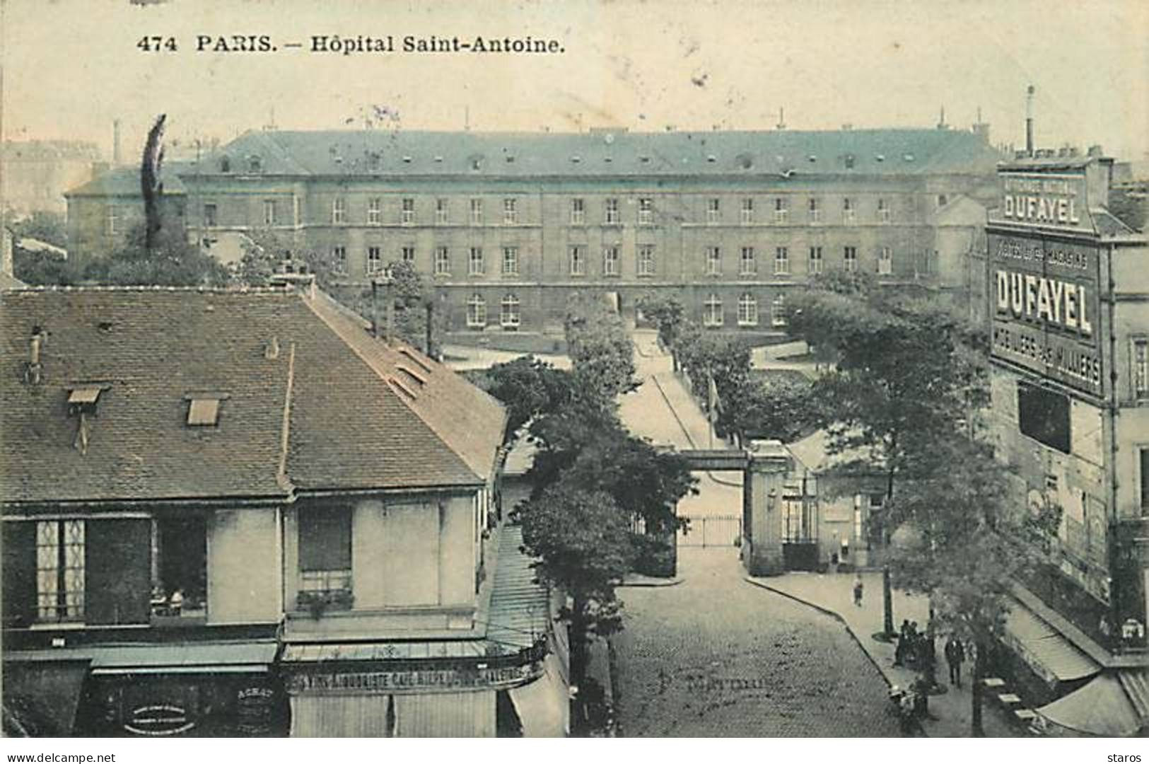 PARIS - Hôpital Saint-Antoine - Café A L'Etoile - Publicité Dufayel - Health, Hospitals