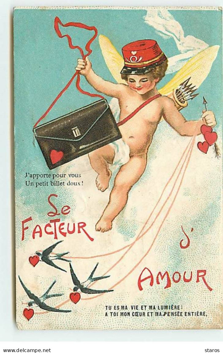 Le Facteur D'Amour - Cupidon Avec Une Sacoche - Angeli