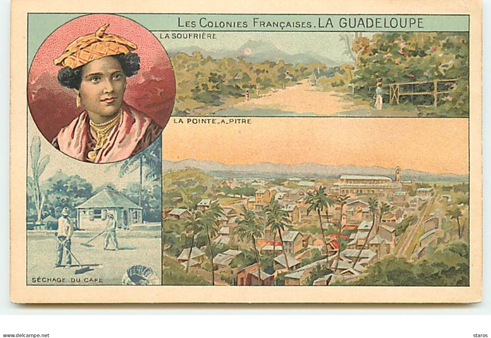 Chocolats Et Thé De La Cie Coloniale - La Guadeloupe - La Pointe-à-Pitre - Séchage Du Café - Andere & Zonder Classificatie