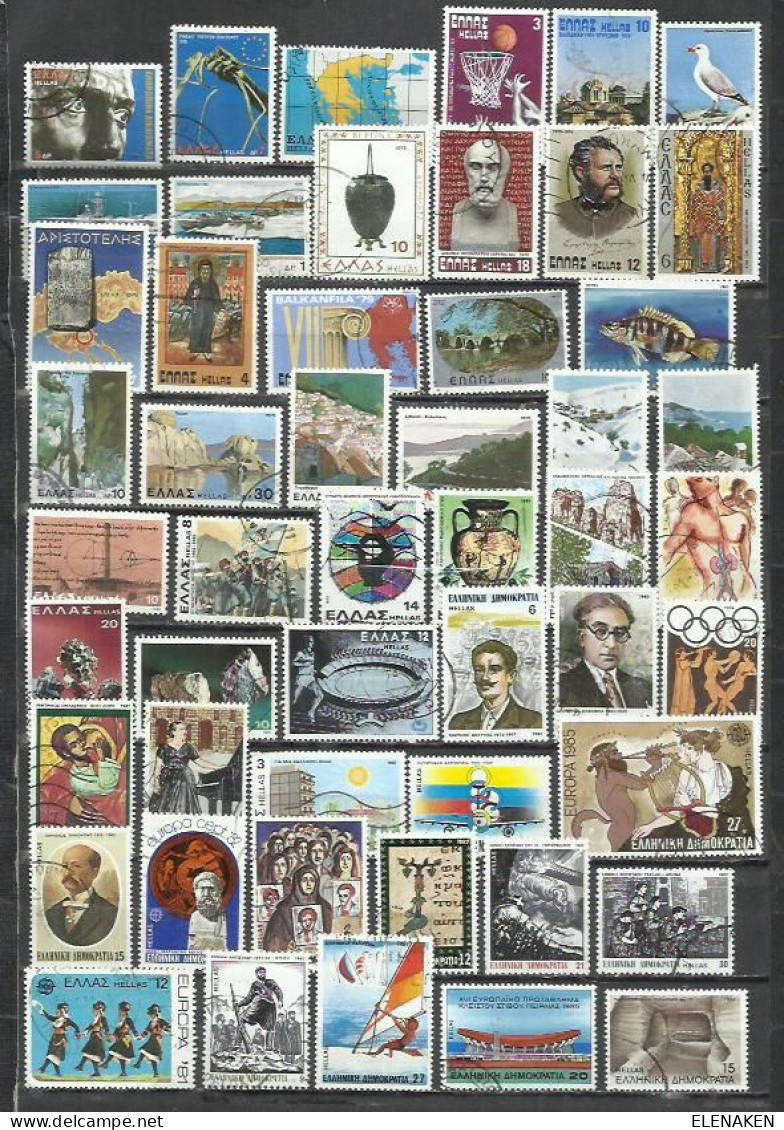 R115G--LOTE SELLOS GRECIA SIN TASAR,SIN REPETIDOS,ESCASOS. -GREECE STAMPS LOT WITHOUT PRICING WITHOUT REPEATED. -GRIECHE - Collections