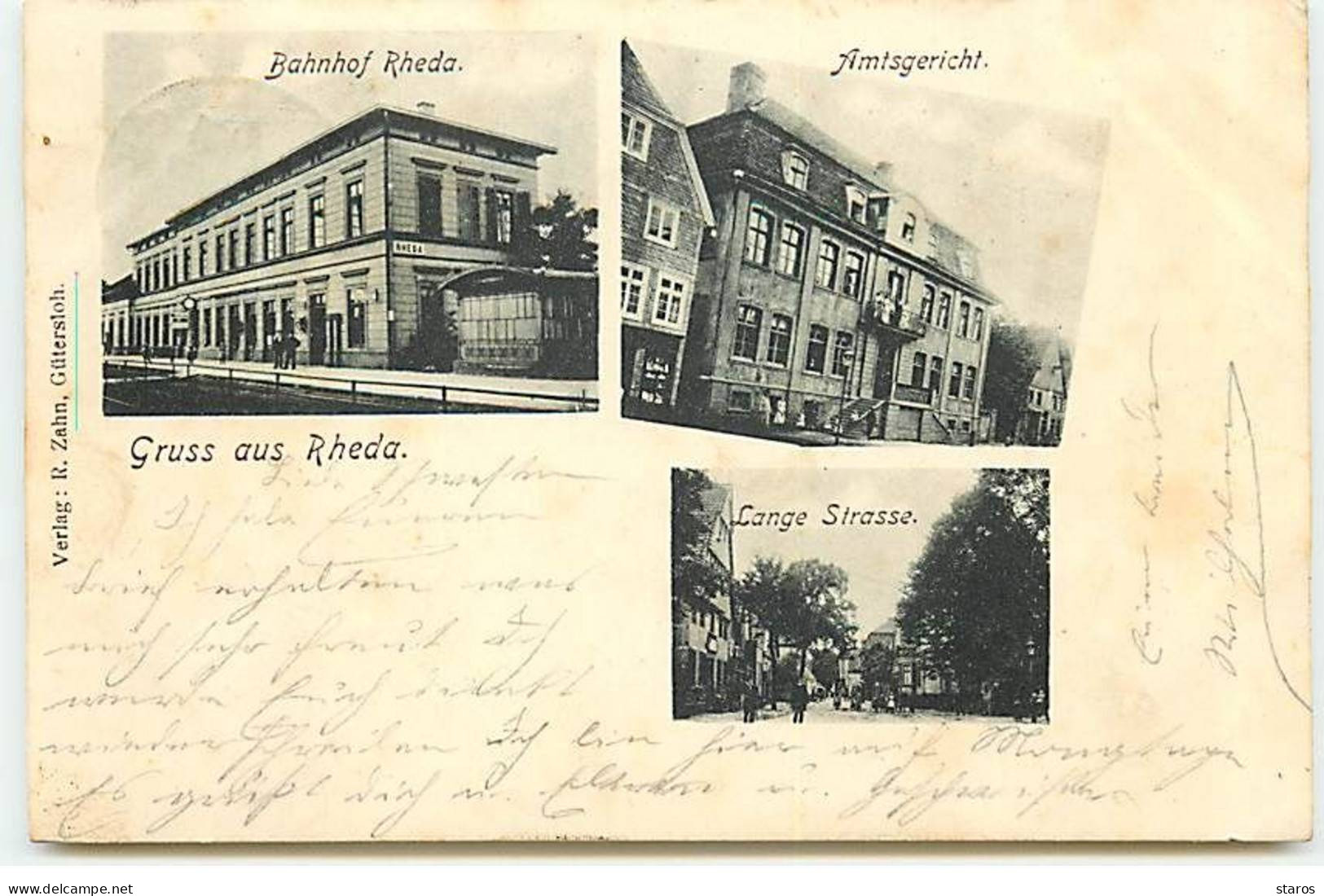 Allemagne - Gruss Aus RHEDA - Bahnhof Rheda, Amtsgericht, Lange Strasse - Rheda-Wiedenbrueck