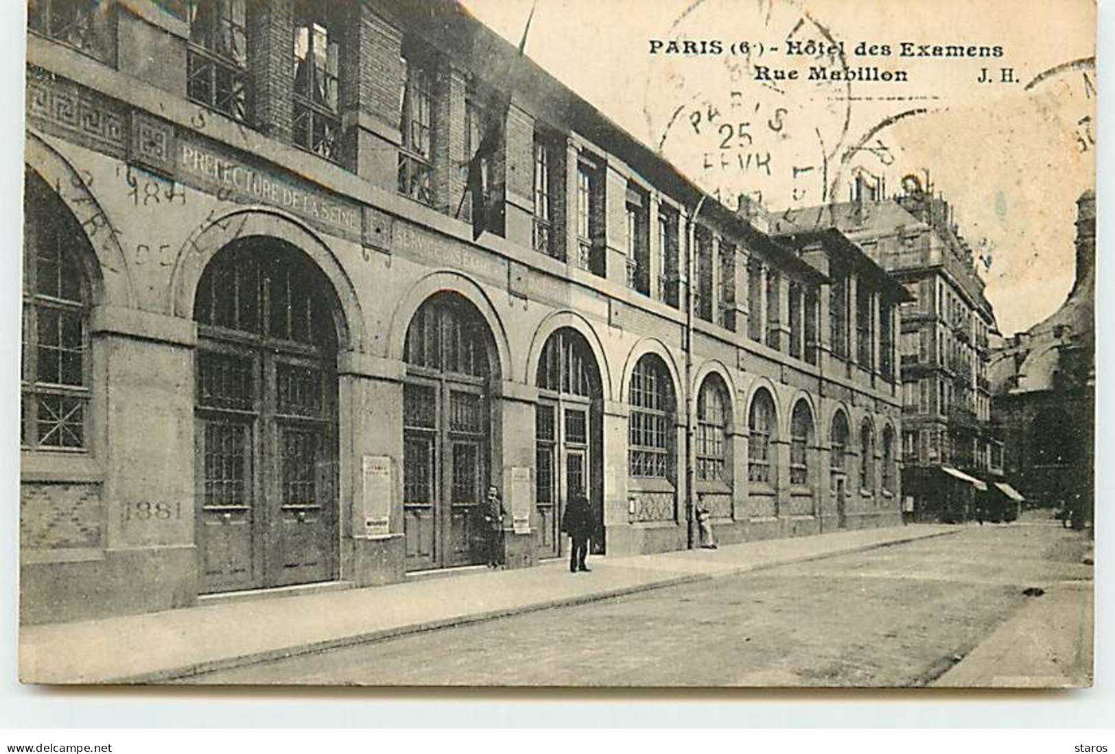 PARIS VI - Hôtel Des Examens - Rue Mabillon - Préfecture De La Seine - Arrondissement: 06