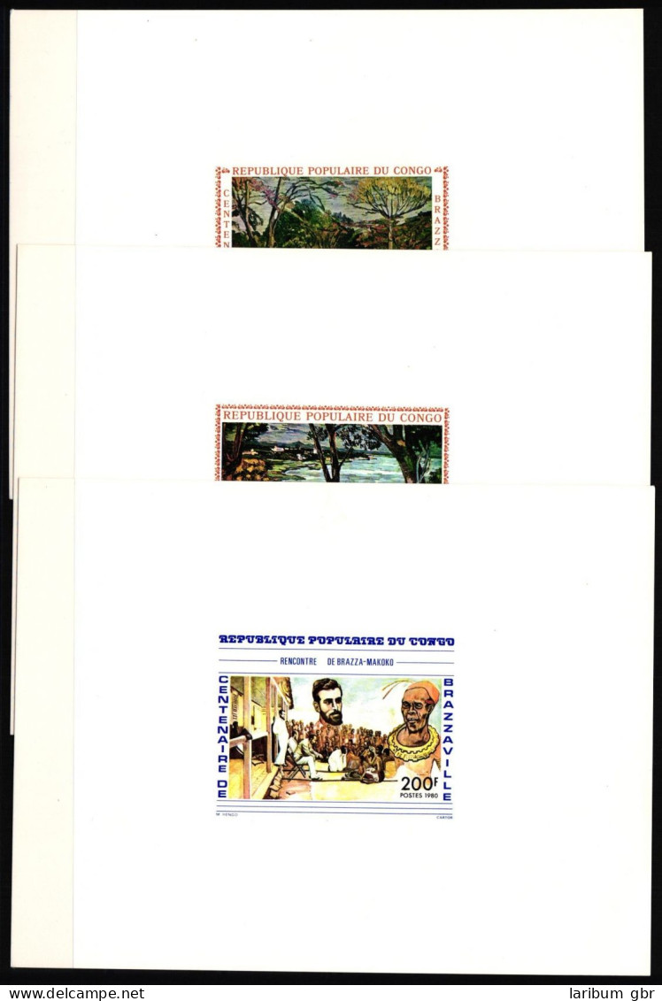 Kongo Brazzaville 781-783 Postfrisch Als Epreuve De Luxe/ EdL #NF473 - Autres & Non Classés