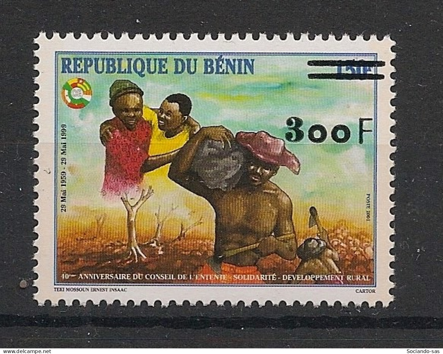 BENIN - 2002 - N°Mi. 1342 - Développement Rural 300F / 150F - Neuf Luxe ** / MNH / Postfrisch - Benin – Dahomey (1960-...)