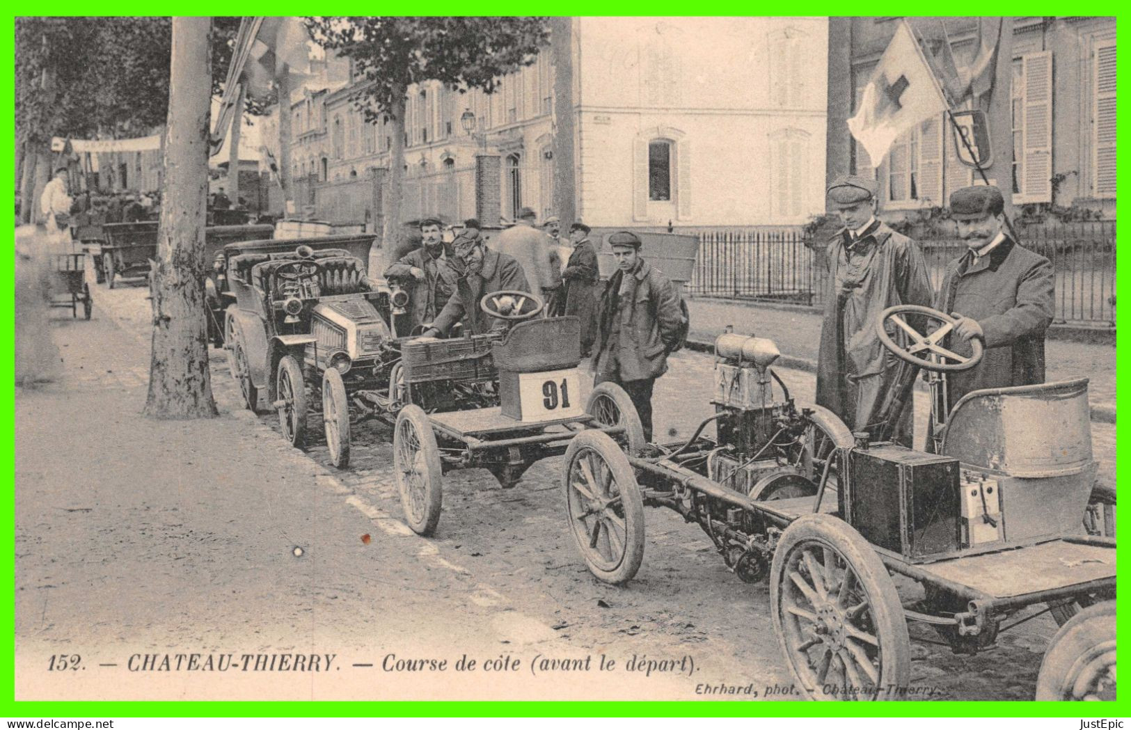 CHATEAU-THIERRY. Course De Cote (avant Le Départ). Ehrhard, Phot. -  # Sport Automobile - Sonstige & Ohne Zuordnung