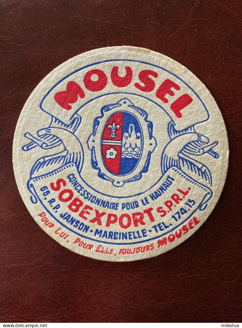 Luxembourg Bieres Mousel   . Sous Bock . Bierdeckel . ( +- 10,6 Cm  ) - Beer Mats