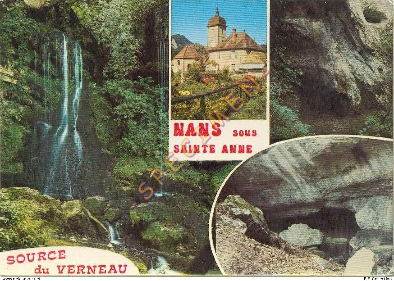 25. NANS-SOUS-SAINTE-ANNE – Source Et Cascade Du Verneau – Multivues (voir Scan Recto/verso) - Altri & Non Classificati