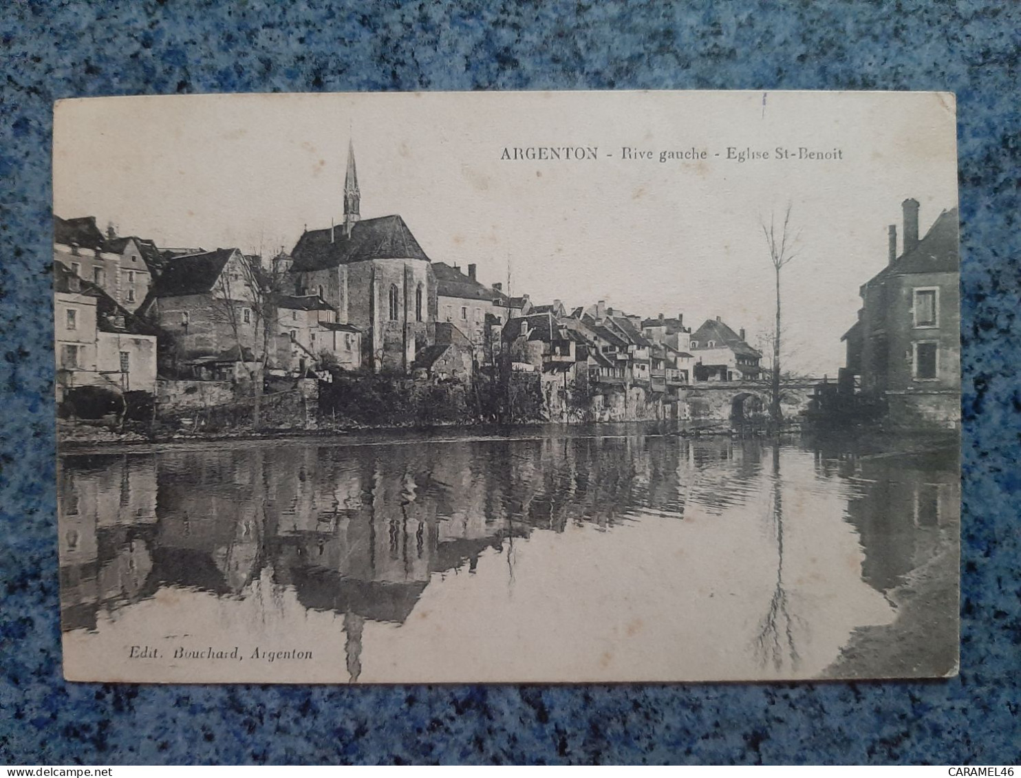 CPA  -  ARGENTON  - RIVE GAUCHE - EGLISE ST -BENOIT - Sonstige & Ohne Zuordnung