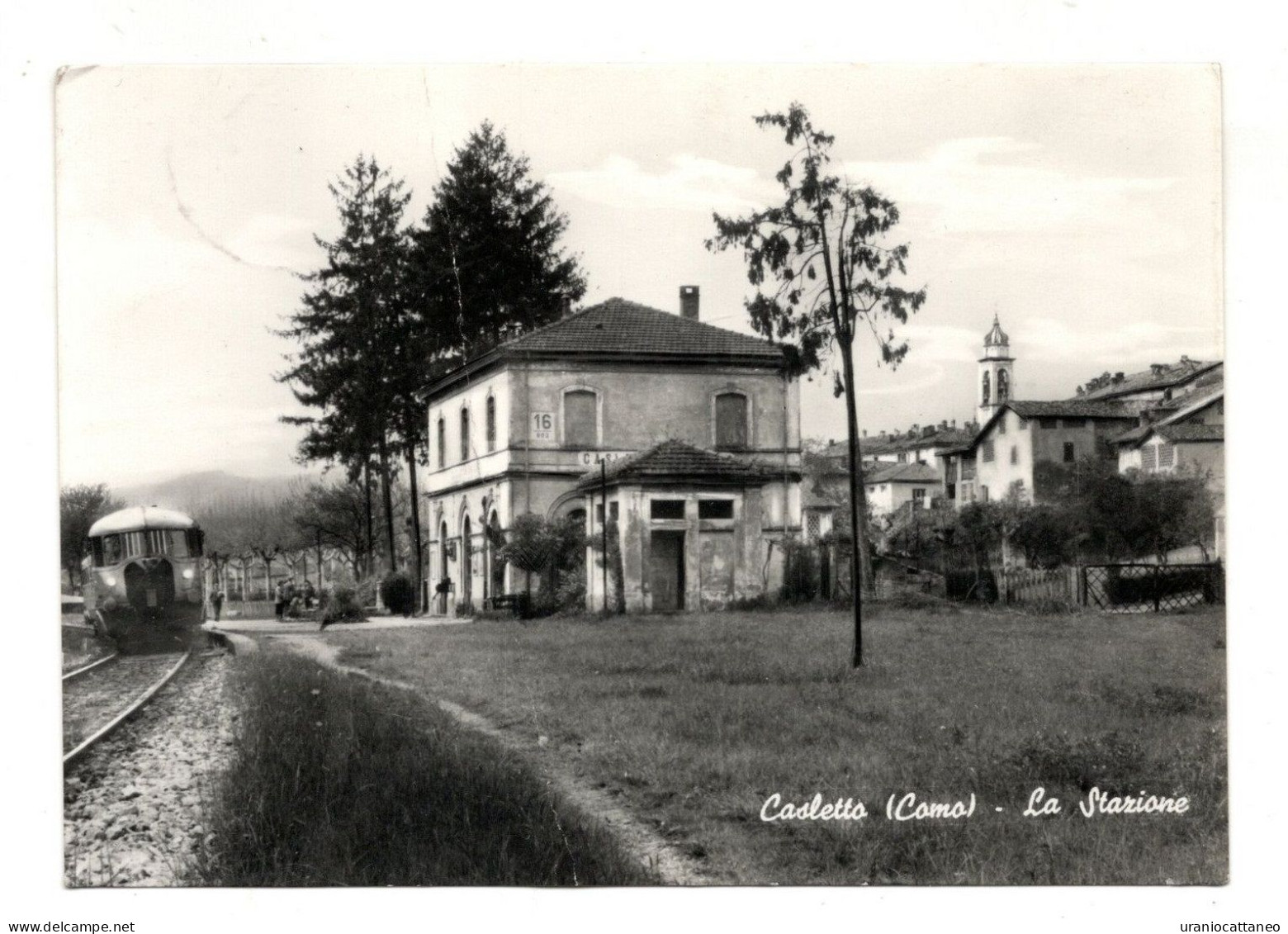 Casletto Frazione Di Rogeno (Lecco) - La Stazione - Treno - Viaggiata Nel 1961 - Lecco