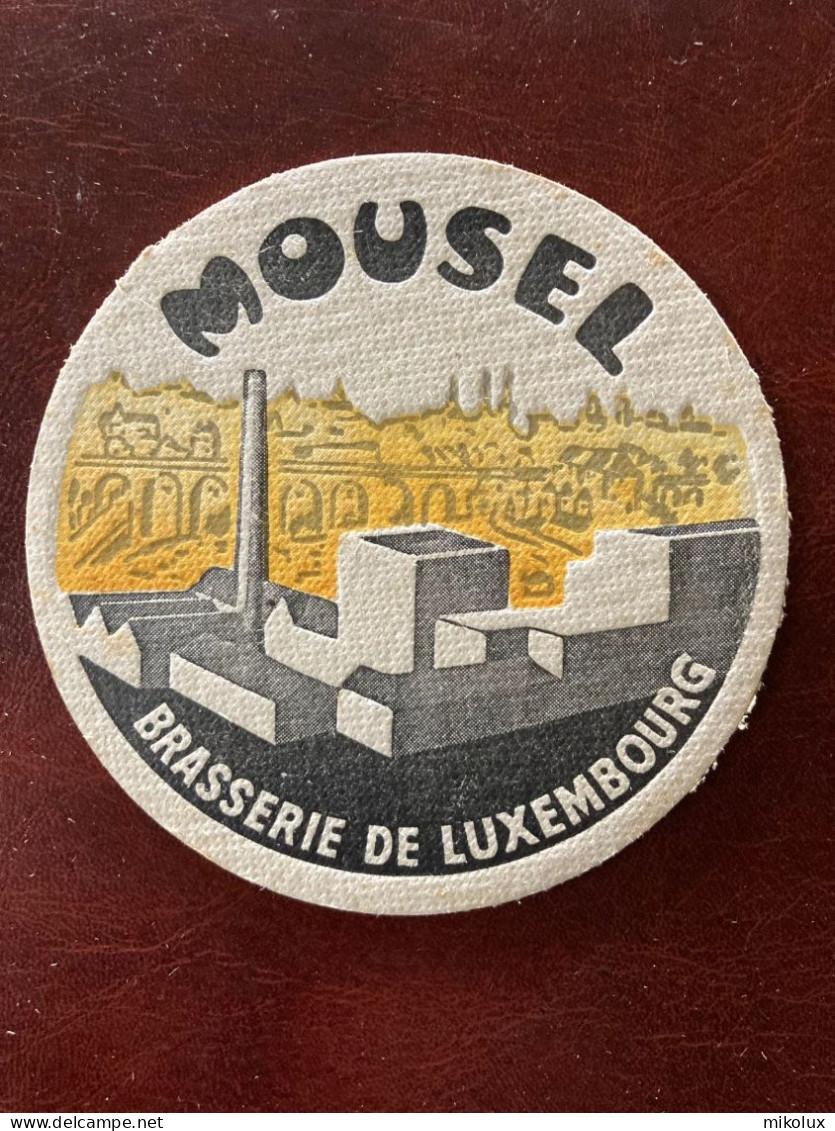 Luxembourg Bieres Mousel   . Sous Bock . Bierdeckel . ( +- 10,6 Cm  ) - Beer Mats