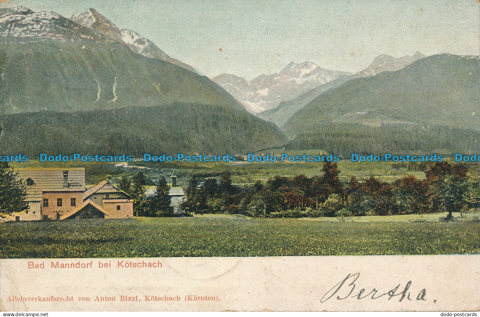 R105771 Bad Manndorf Bei Kotschach. Anton Rizzi. 1909. B. Hopkins - Monde