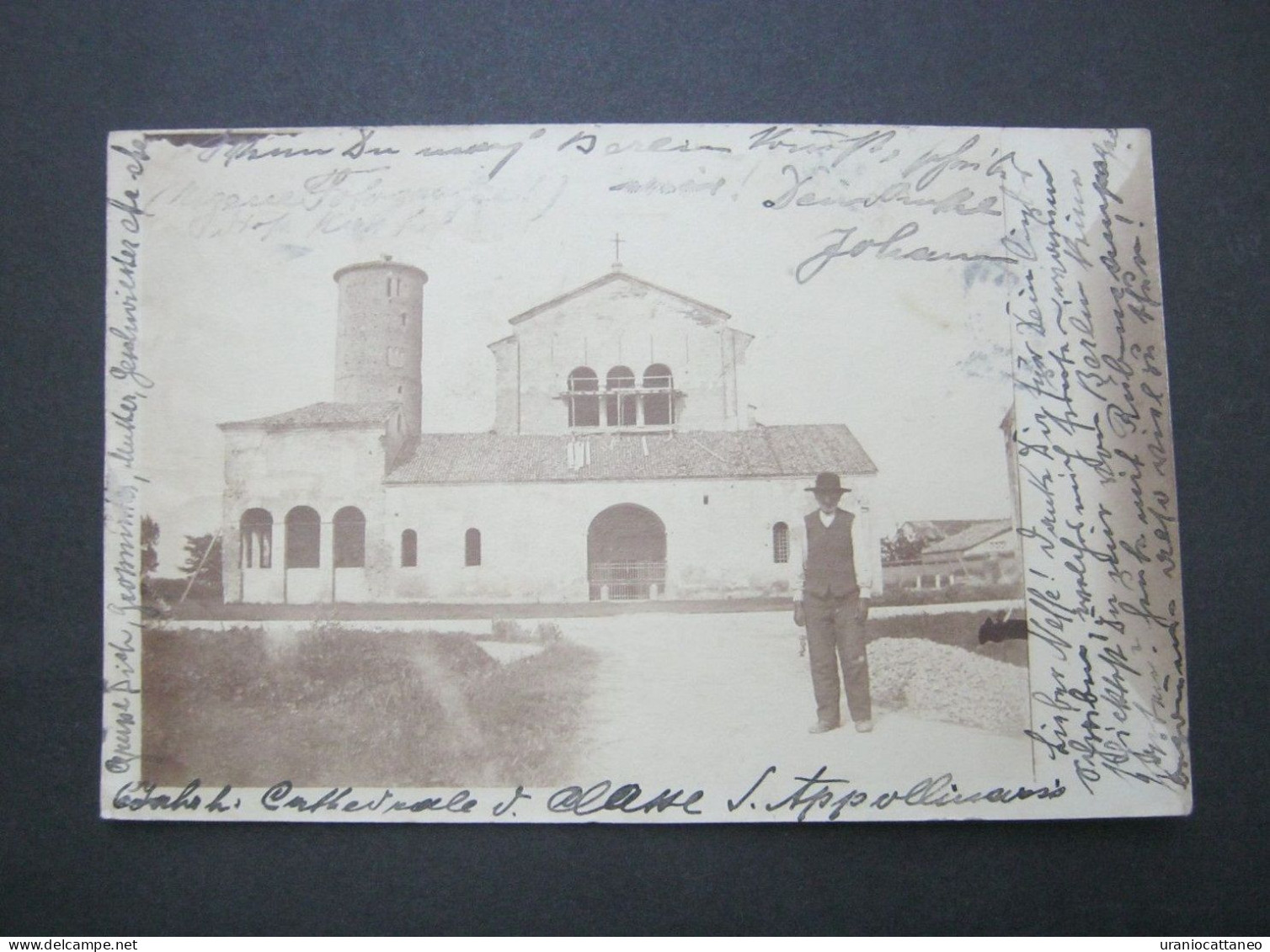 Basilika Von Saint Apollinaris In Classe Bei Ravenna , Fotokarte Schöne Karte Um 1901, 2 Abbildungen - Ravenna