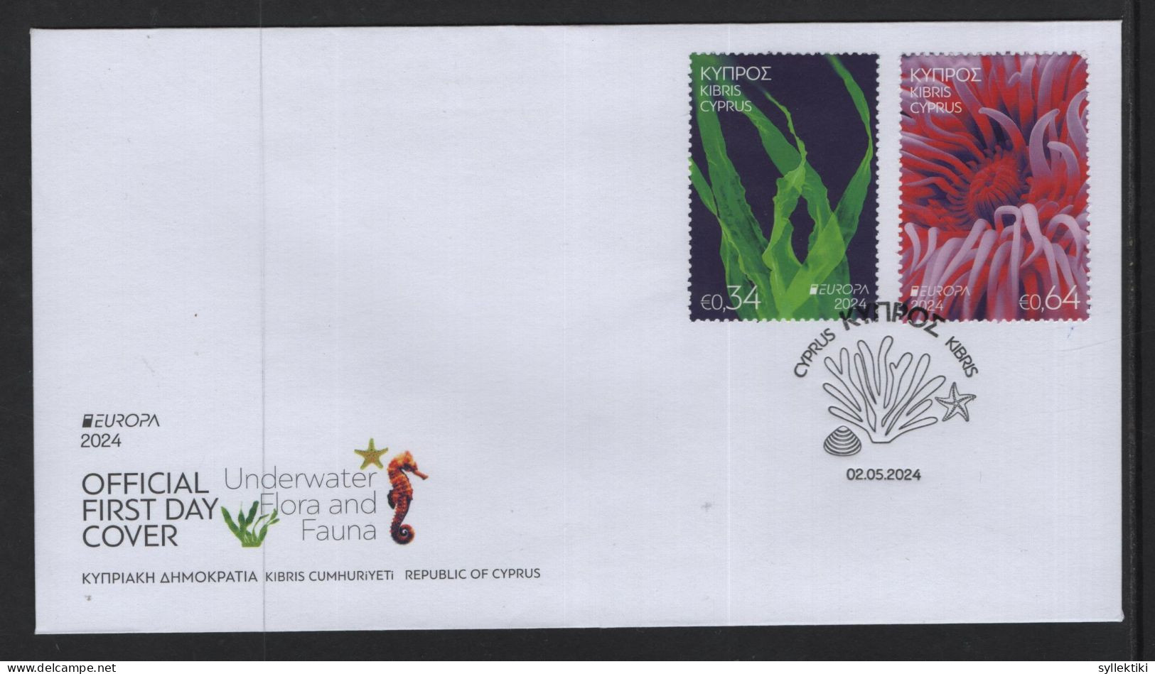 CYPRUS 2024 EUROPA CEPT ISSUE SET STAMPS ON OFFICIAL FDC - Lettres & Documents