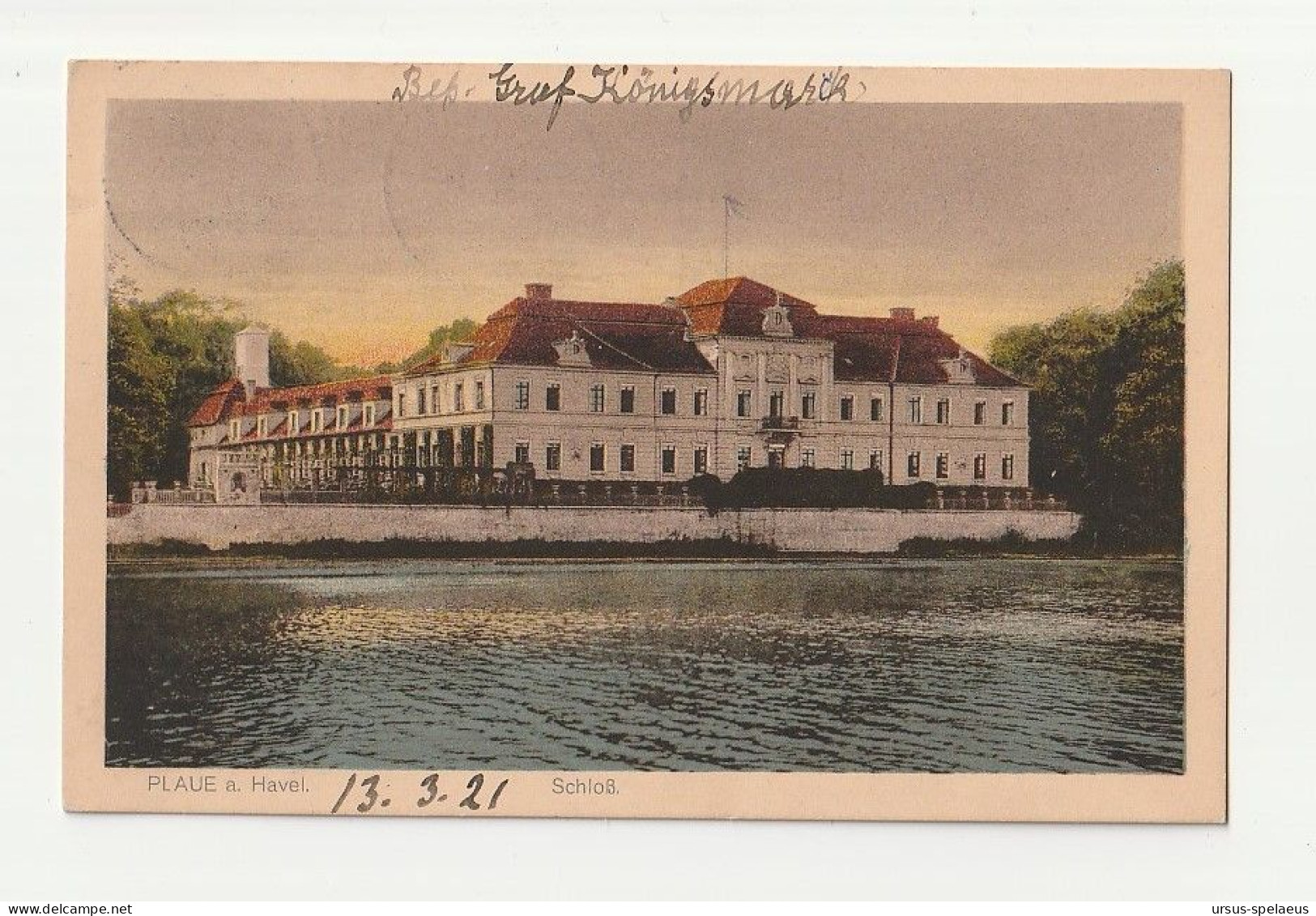 PLAUE A. HAVEL  SCHLOSS   AK 1921 - Sonstige & Ohne Zuordnung