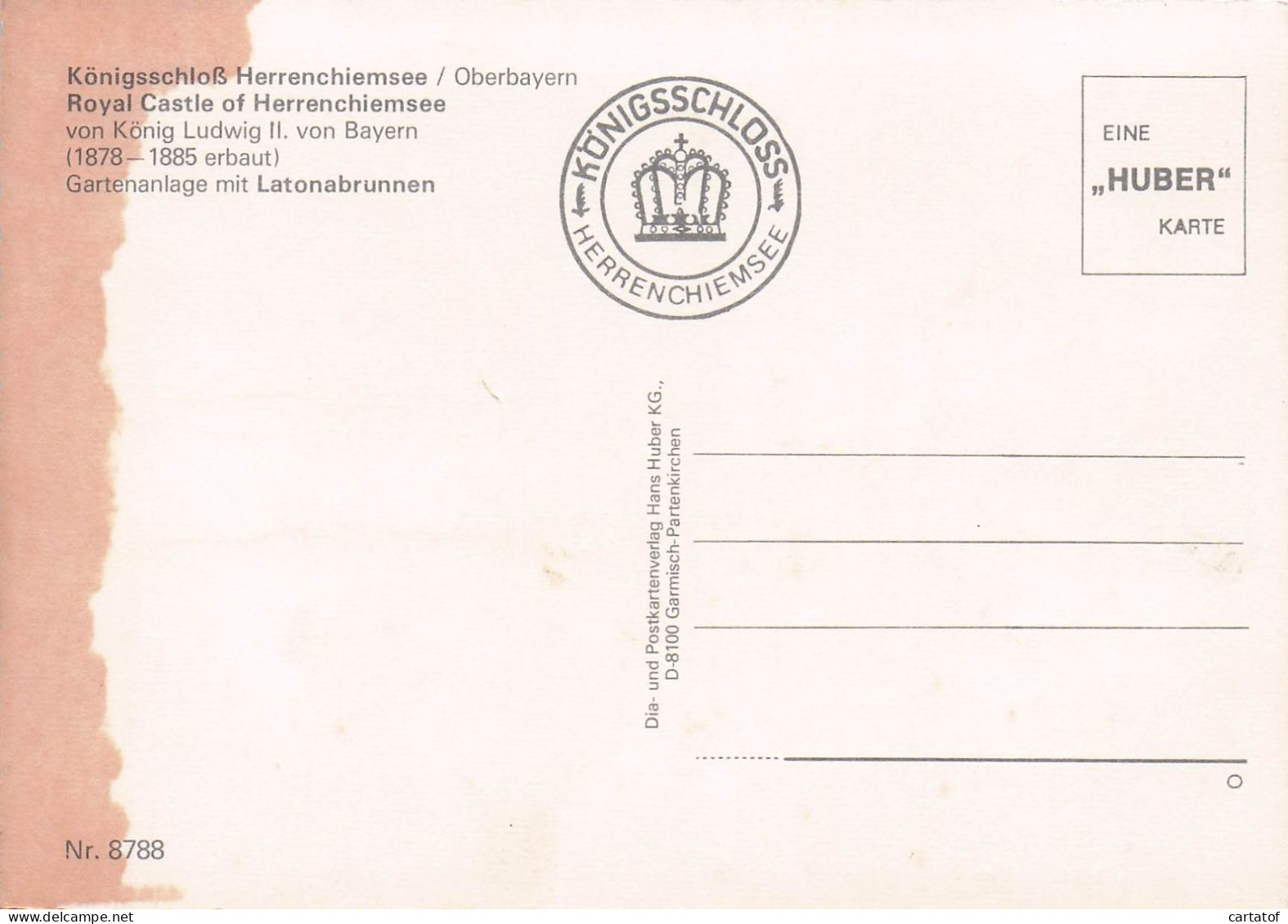 KONIGSSHCLOSS HERRENCHIEMSEE - Otros & Sin Clasificación