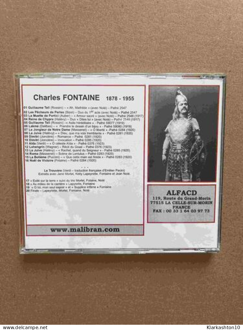 Charles Fontaine - Malibran/ CD - Autres & Non Classés