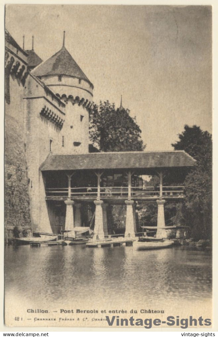 Waadt / Switzerland: Chateau Chillon (Vintage PC 1906) - Veytaux