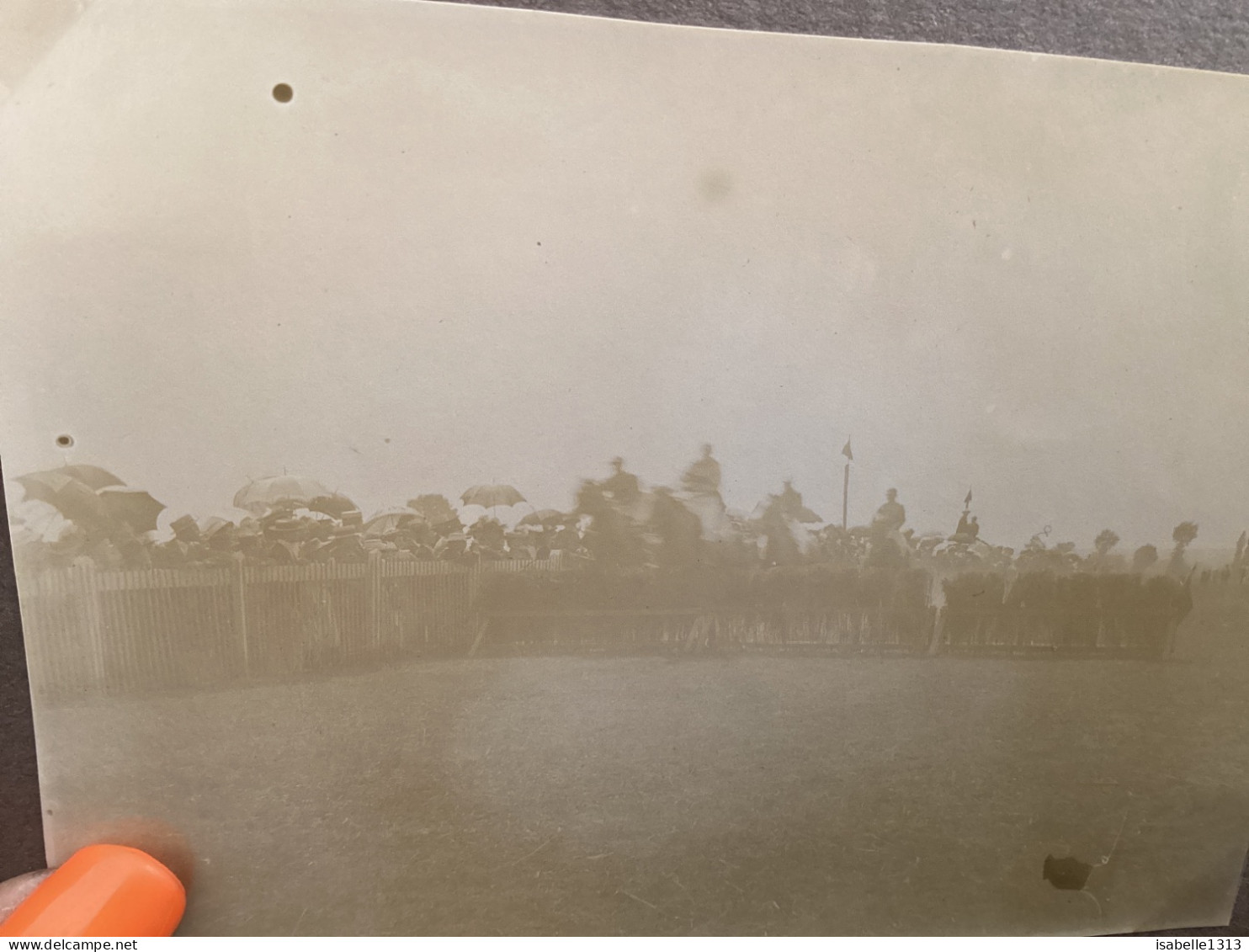 Photo Snapshot 1900 BOURDON-LANCY Au Champ De Course. Cheval Sur Le Départ Champ De Course. - Anonyme Personen