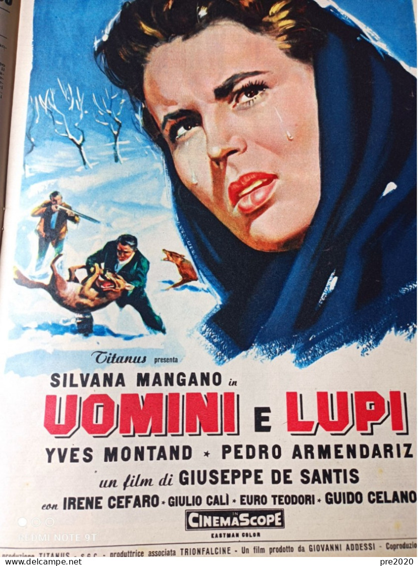 TEMPO 1957 ARTURO TOSCANINI QUARGNENTO WALTER CHIARI FILM UOMINI E LUPI SILVANA MANGANO CESARE PAVESE - Other & Unclassified