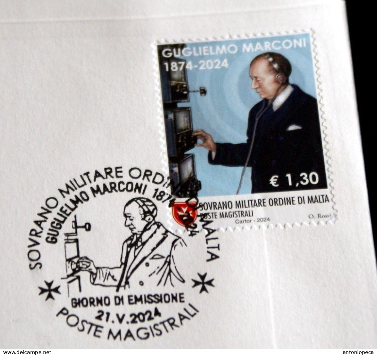 VATICAN-SMOM 2024 GUGLIELMO MARCONI 150 ANNIVERSARY JOINT FDC - Neufs