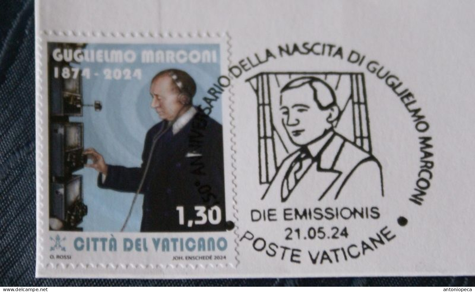 VATICAN-SMOM 2024 GUGLIELMO MARCONI 150 ANNIVERSARY JOINT FDC - Neufs