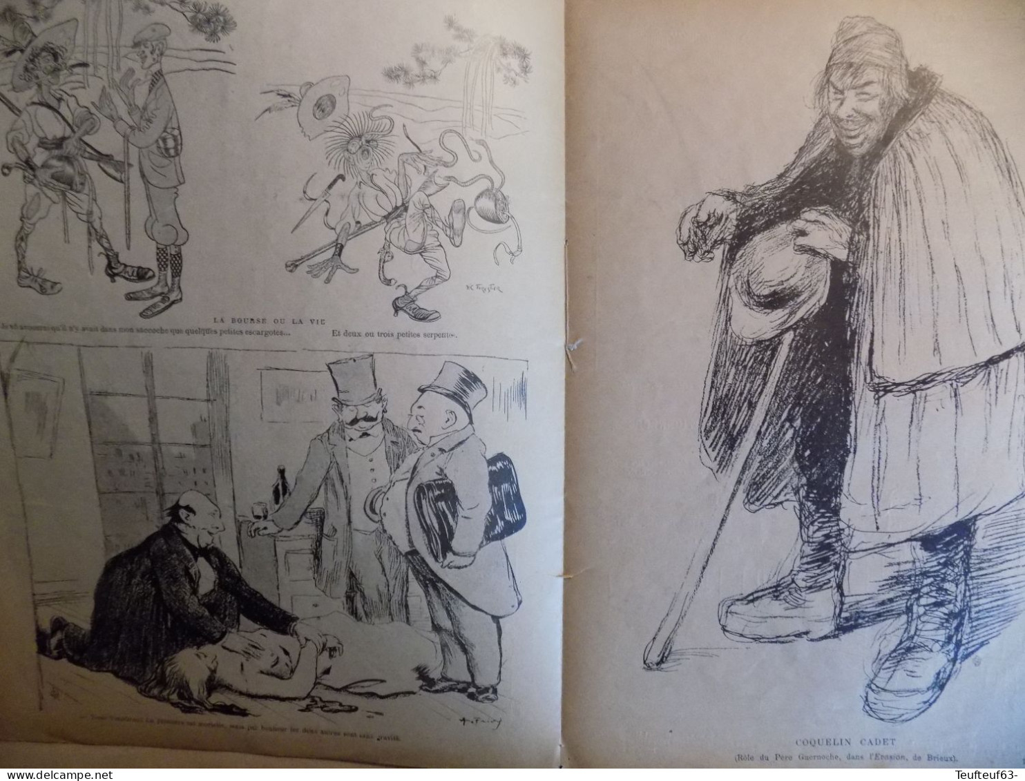 Revue " Le Rire " N° 114 Du 9/1/1897 Avec Page De Couverture Illustrée Par Toulouse Lautrec - Revues Anciennes - Avant 1900