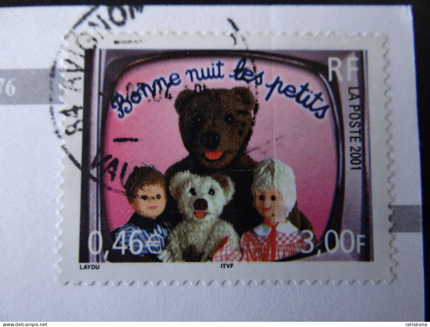 Postkarte Avignon: Briefmarke Mit Puppen - Frankreich 2001 - Poupées