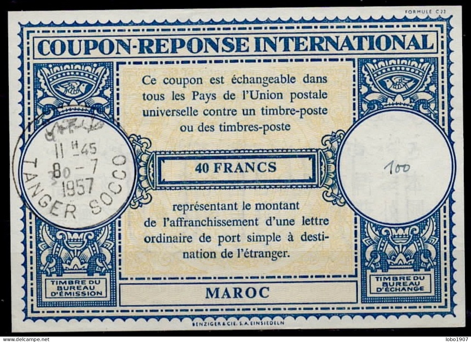 MAROC MOROCCO MARRUECOS  1930-2020  Collection 40 International and National Reply coupon reponse Antwortschein IAS IRC