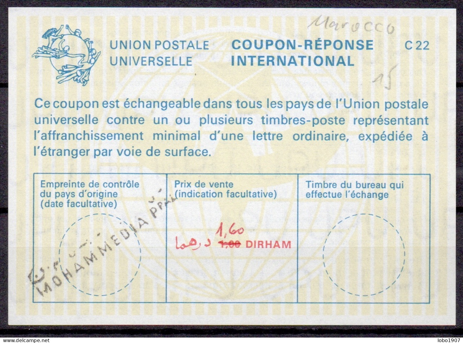 MAROC MOROCCO MARRUECOS  1930-2020  Collection 40 International and National Reply coupon reponse Antwortschein IAS IRC