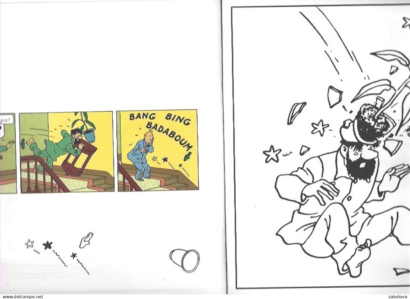 Tintin Hergé  1998 16 Pages Les 7 Boules De Cristal Cahier  à Colorier - Werbeobjekte