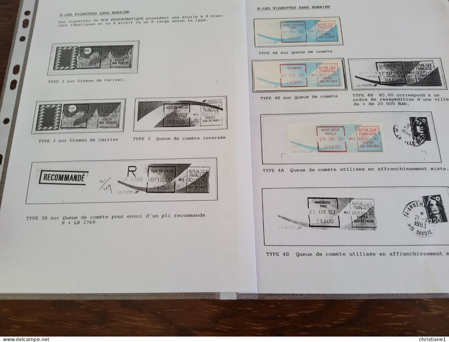 Dossier de 48 pages et plus de 100 vignettes d affranchissement