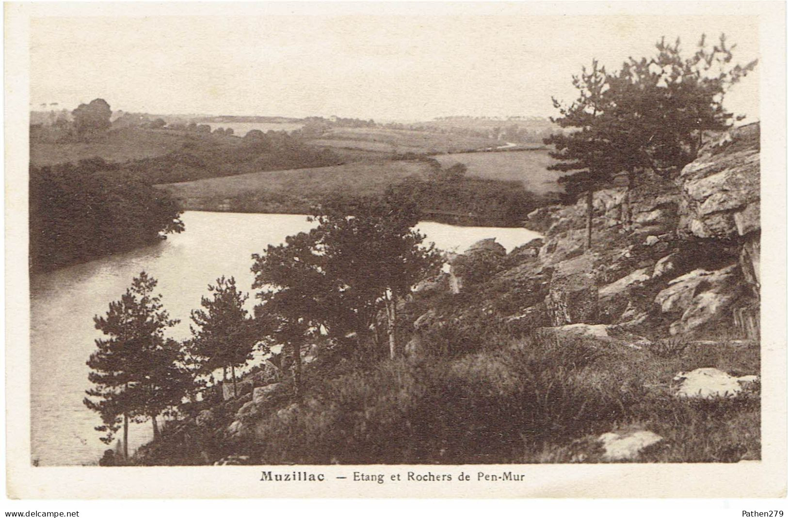 CPA FRANCE 56 MORBIHAN MUZILLAC - Etang Et Rochers De Pen-Mur - Muzillac