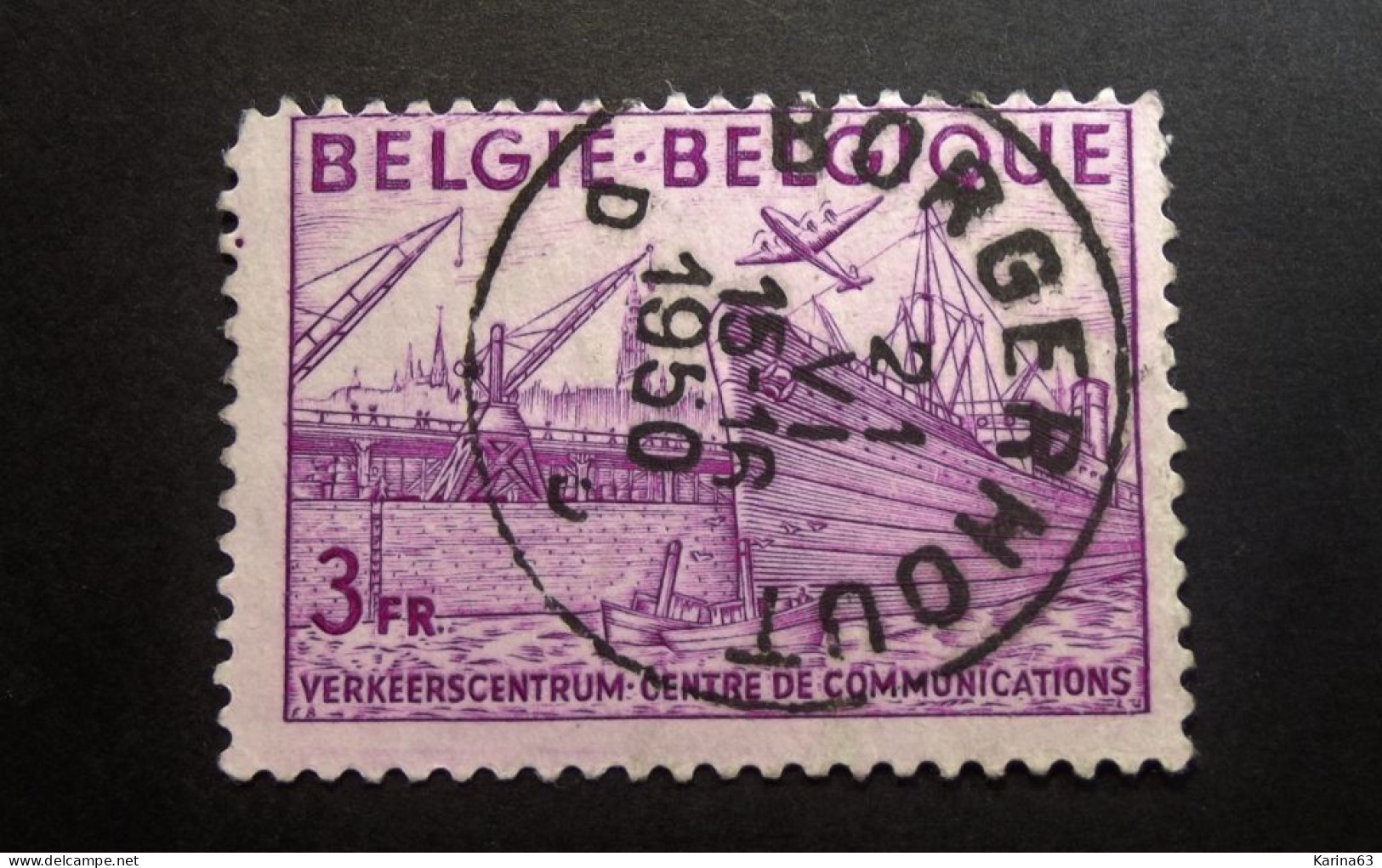 Belgie Belgique - 1948 -  OPB/COB  N° 770 -  3 F   - Obl.  BORGERHOUT - 1950 - Oblitérés