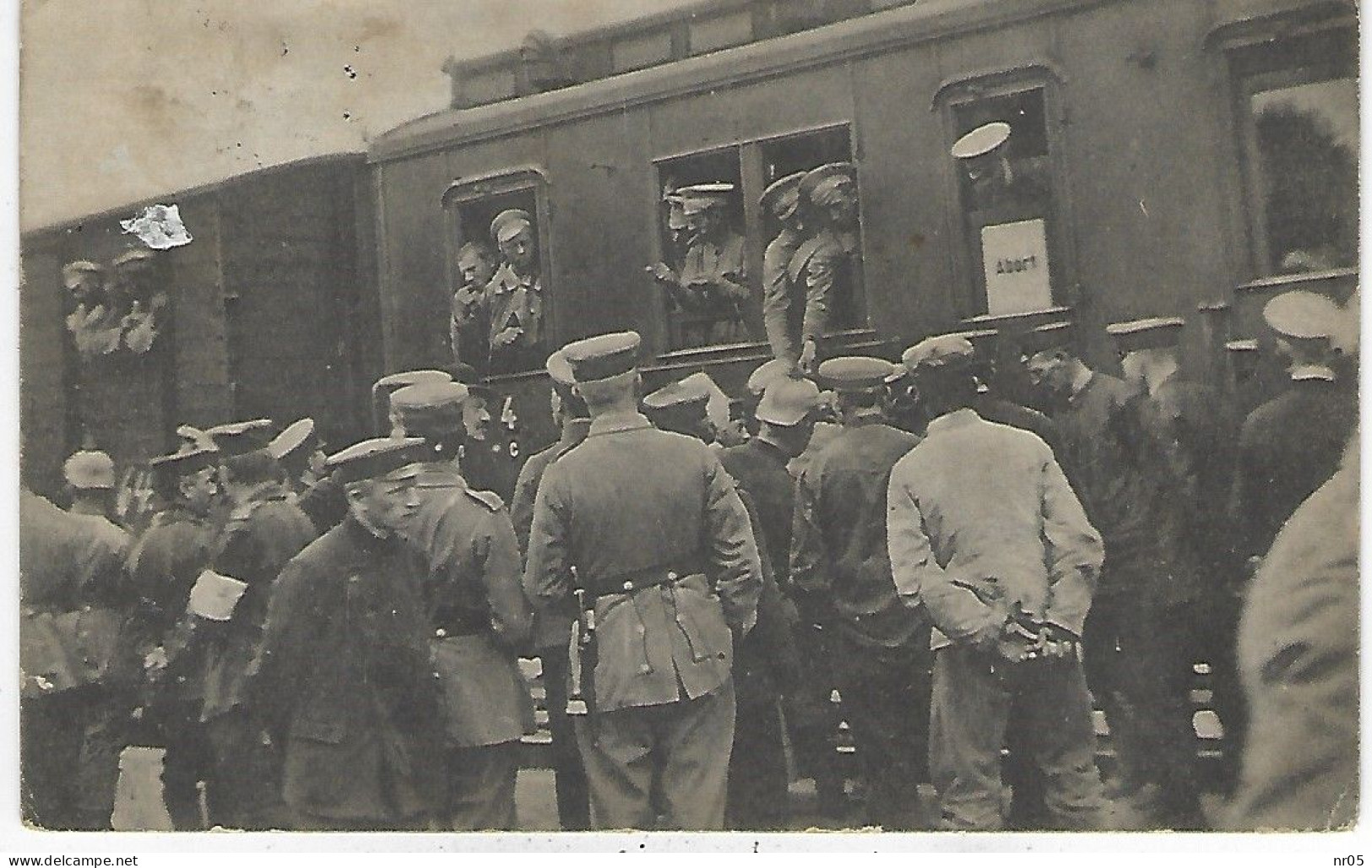 MILITARIA  TRANSPORT - TRAIN - Gefangenen-Transport Auf Dem Hauptbahnhof Thorn ( 1916 ) Guerre 14-18 - Weltkrieg 1914-18