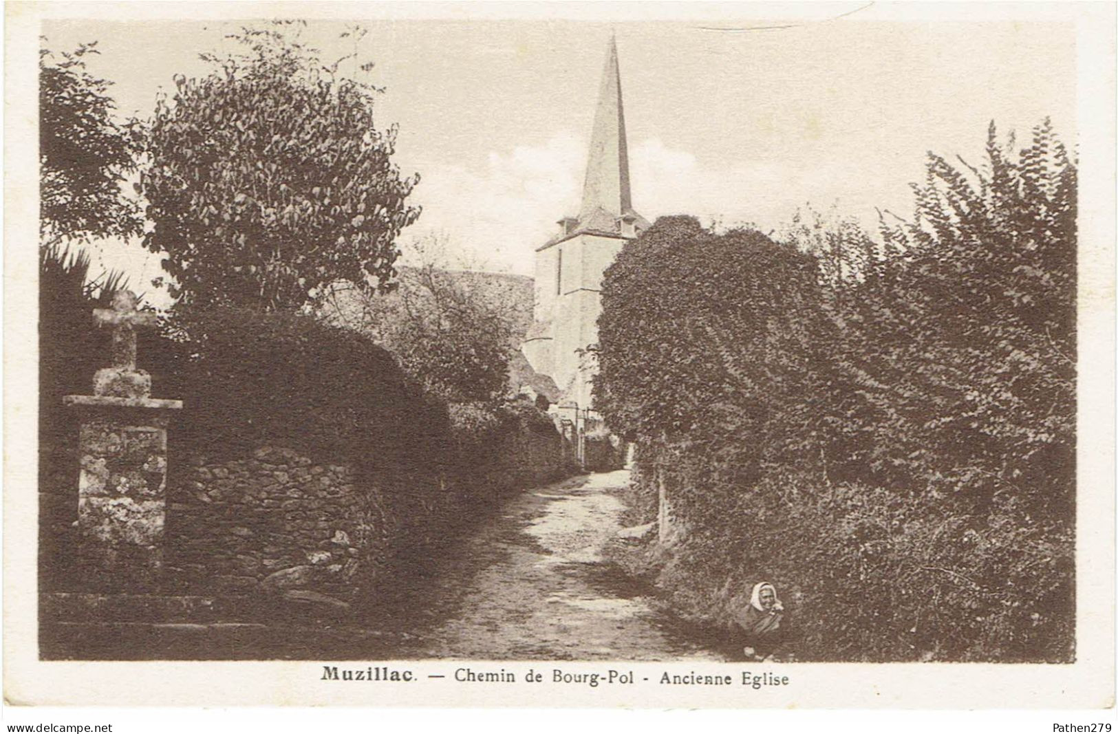 CPA FRANCE 56 MORBIHAN MUZILLAC - Chemin De Bourg-Pol - Ancienne Eglise - Muzillac