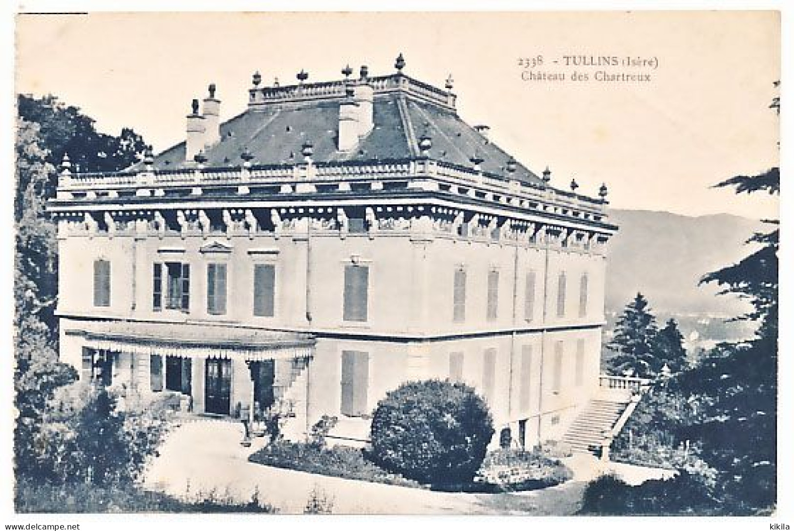 CPA 9 X 14 Isère TULLINS  Château Des Chartreux   Ex Michel Perret  Aujourd'hui Mairie Hôtel De Ville - Tullins