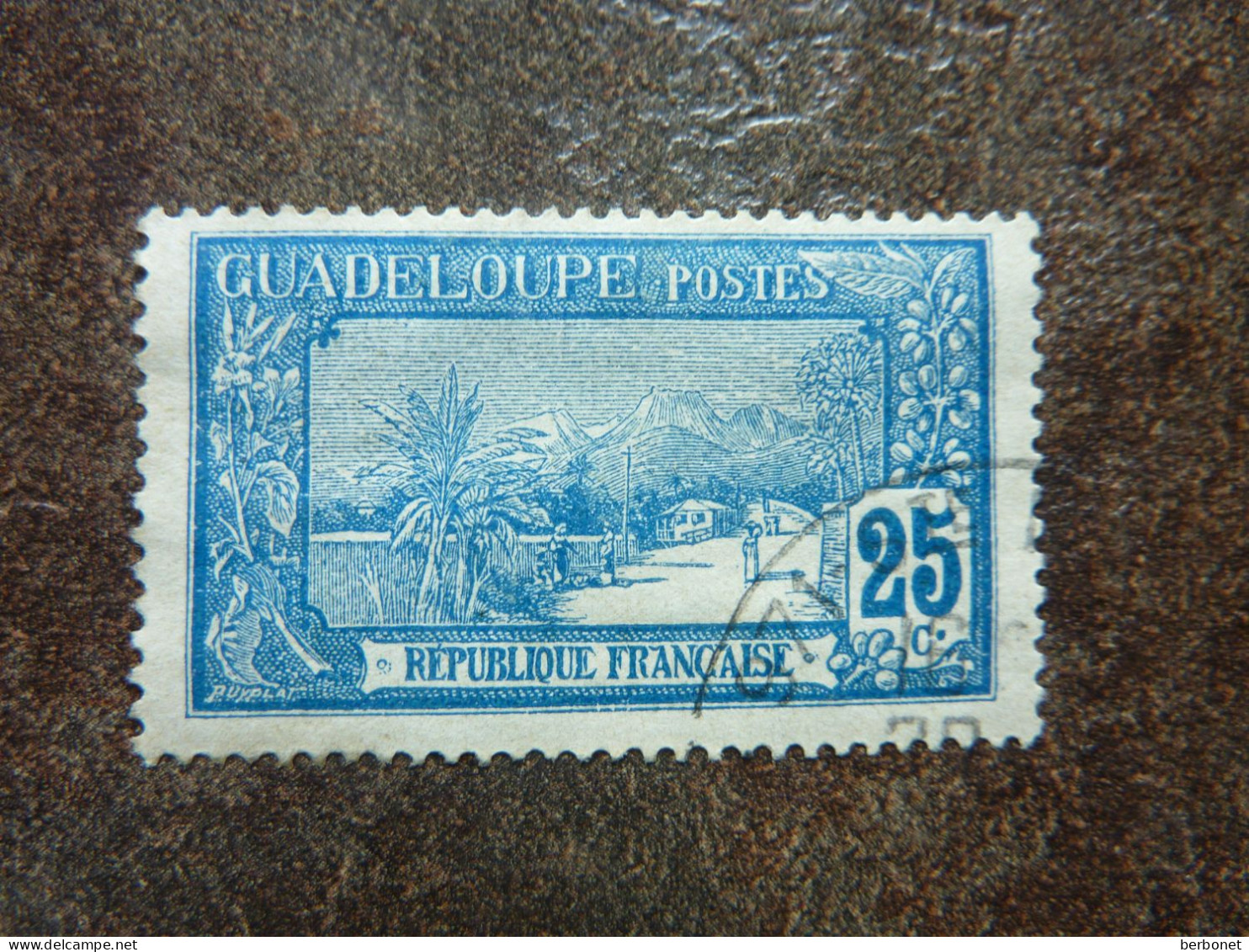 1905  La Grande Soufrière  25c    Y&T= 62   TBE - Gebruikt