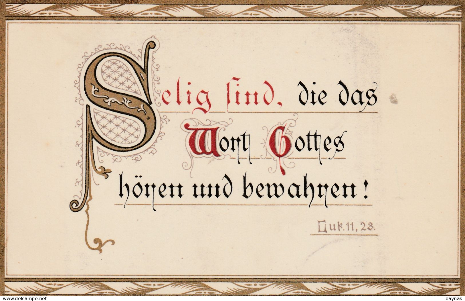 TH3583   --   SELIG.....  --  Psalm  --  SPRUCHKARTE, SAYING CARD - Other & Unclassified