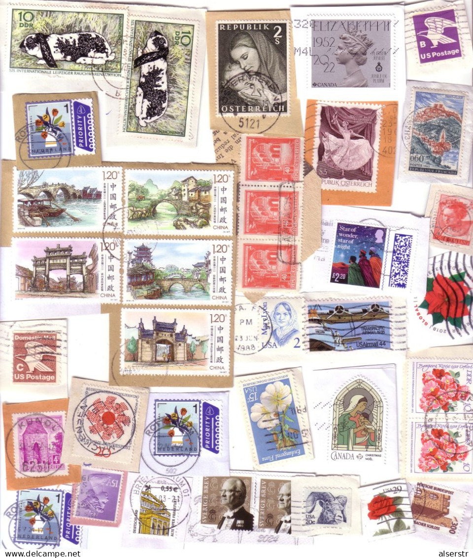 Worldwide Mixture 30 Grams On Paper - Vrac (max 999 Timbres)