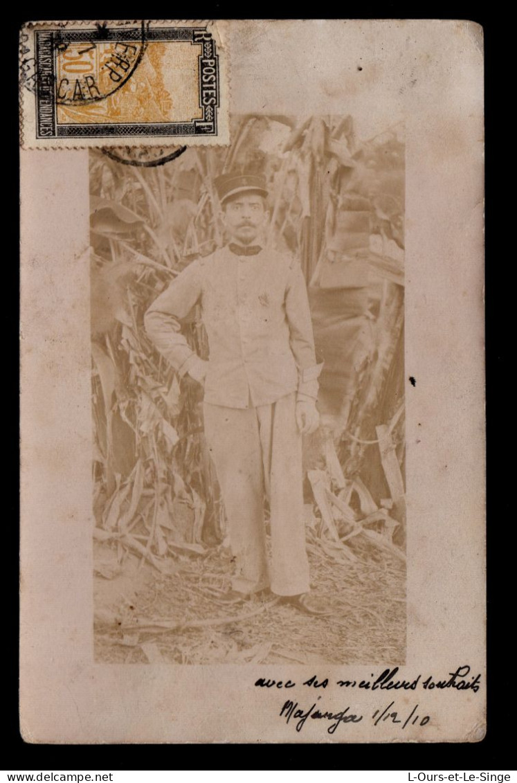 Majunga 1910- Soldat De La 1ereCompagnie Du 3 Eme Sénégalais (Précisé Au Verso) - Madagascar