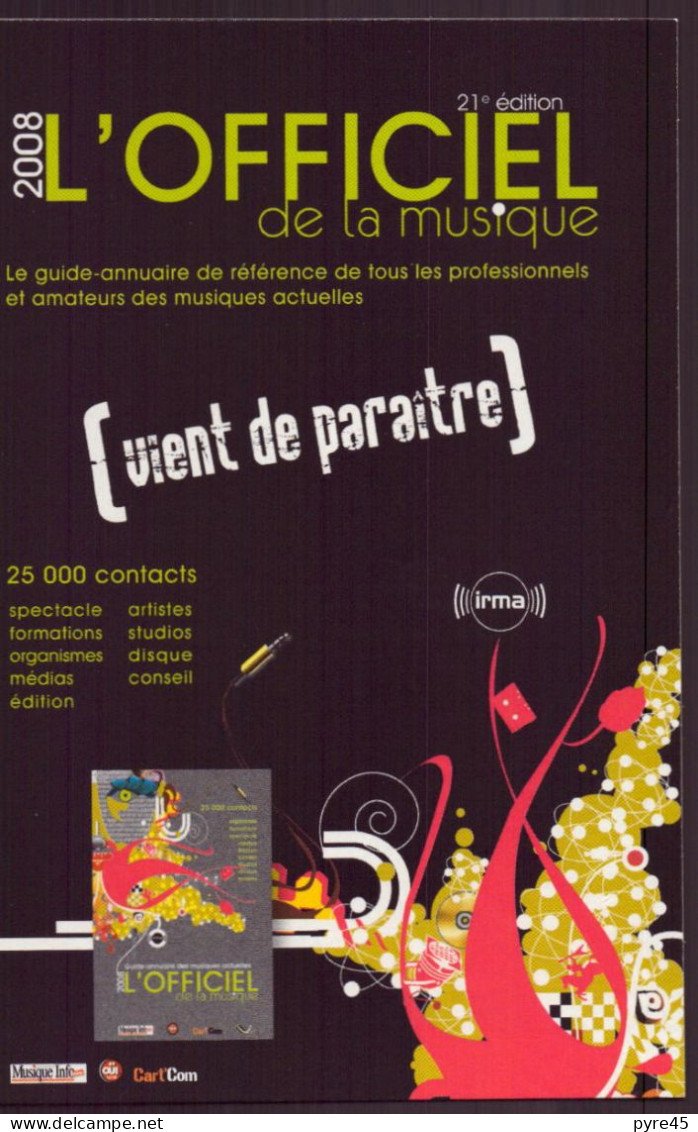 2008 L OFFICIEL DE LA MUSIQUE VIENT DE PARAITRE - Andere & Zonder Classificatie